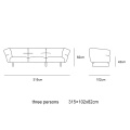 Sofa gaya Italia minimalis Imperial concubine high leg