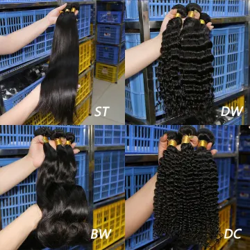 Super Double Drawn Straight Human Hair Extensions: Cambodian and Indian Virgin Hair Bundles