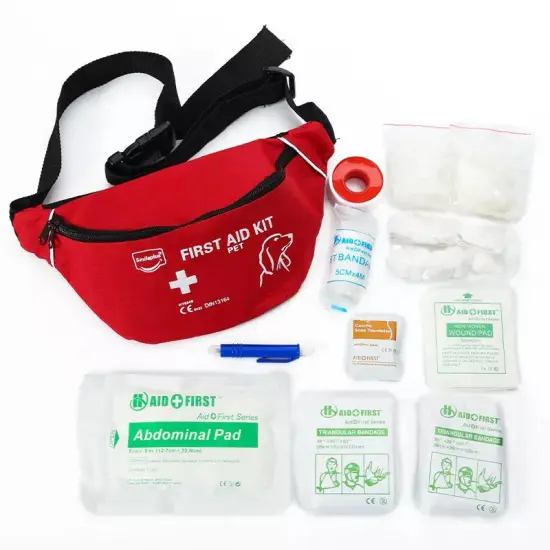 Wholesale EVA Portable Waterproof Dog First Aid Kit - Compact Medical Emergency Bag for Canine Trauma Therapy