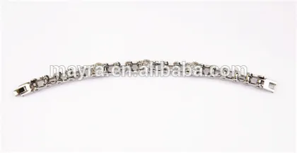 mens Motorcycle Chain Stainless Steel Biker Skull Bracelet