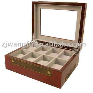 Glass Clear Top Watch Display Storage Case