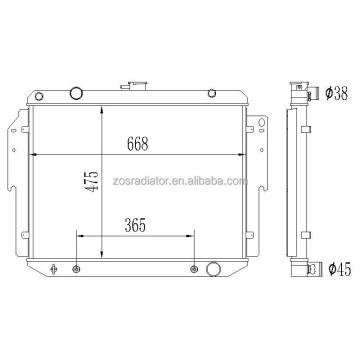 All Aluminum Radiator for Dodge B150/B1500/B2500/B3500 & Ram 1500/2500/3500 Vans (1994-2003)