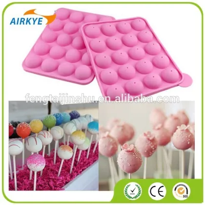 Silicone Cake Pops Mould Maker Baking Set Lollipop Sticks Pop Mold Cooking