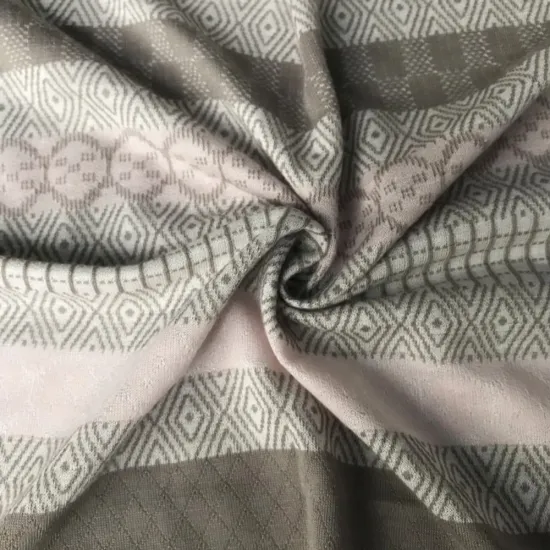 Yarn dyed Jacquard  pink fashion  fabric