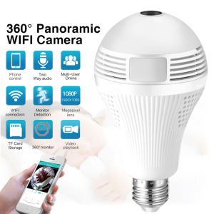 Home Security WiFi Panoramic Camera Lamp