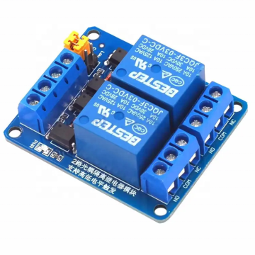 2 Papan Modul Relay Saluran - Pencetus Tahap Tinggi/Rendah, Pengasingan Dual Optocoupler