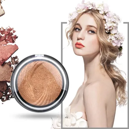 Natural Look Cosmetics: 4 Color Highlight Palette with Bronzer and Shimmer