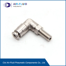 Conectores de codo de empuje de aire fluido AHPL04-1 / 4-28UNF