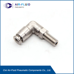 Air-Fluid Grease Elbow Rotable Push in Fitting