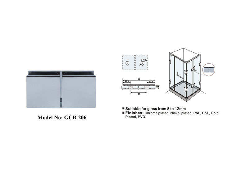 304 Stainless Steel Shower Door Clip