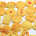Multi Design Simulation Keks Harz Perlen Flatback Cookie Food DIY Handwerk Haar Bogen Center Ornament Kinder Puppenhaus Spielzeug