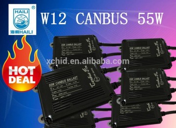 2015 hot selling !!canbus 55W Slim ballast W12 TOP