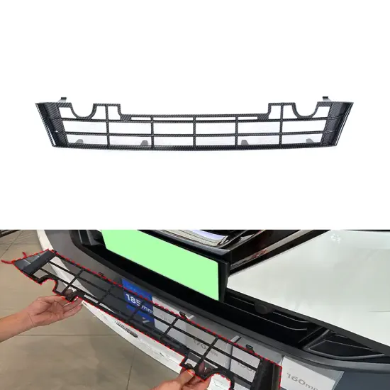 Carbon Fiber ABS Insect-Proof Front Grille Lower Bumper Air Intake Cover for Nissan Qashqai