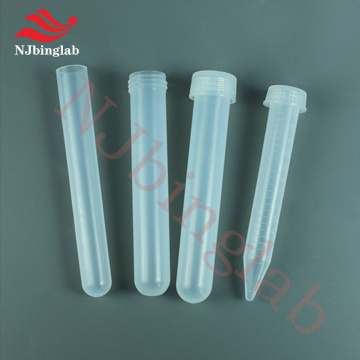 NJbinglab 20ml PFA Test Tube with Screw Cap, Round Bottom, for High Purity Sample Storage