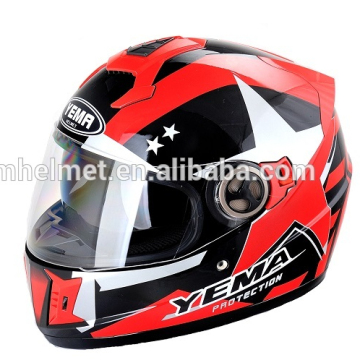 PP Material Motorcycle Full Face Helmet with Double Visor (YM-828)