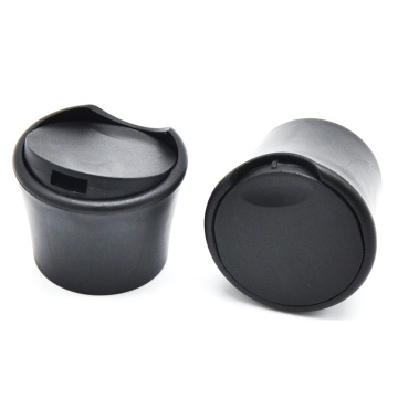 cosmetic packaging black color 24/410 plastic bottle shampoo disc top press cap