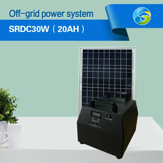 off-Grid Home Solar Power System 2 Solar Energy System Househoud Power System 30W/20ah DC Lithium