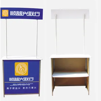 Portable PP Display Counter Stand - Lightweight Folding Table for Trade Shows and Promotions