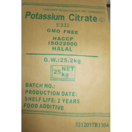 High Quality Food Grade Potassium Citrate