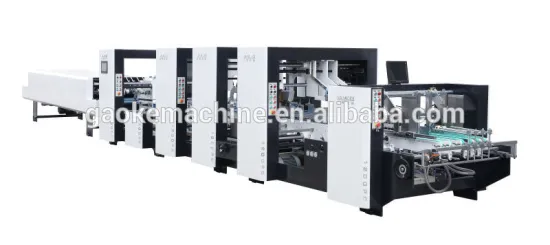 GK-1450PC Auto Corrugated Cardboard Carton Paper Folding And Gluing Machine