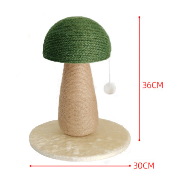 Natural Fiber Mushroom Cat Scratcher Eco-Friendly toy