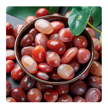 Νότια κόκκινος Agate Chalfesony Carnelian Healing Crystals για διακόσμηση ενυδρείου