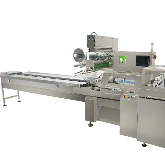 RHZB430 Automatic Horizontal Pillow Flow Wrapper Machine for Bakery Hamburger Bag Packing