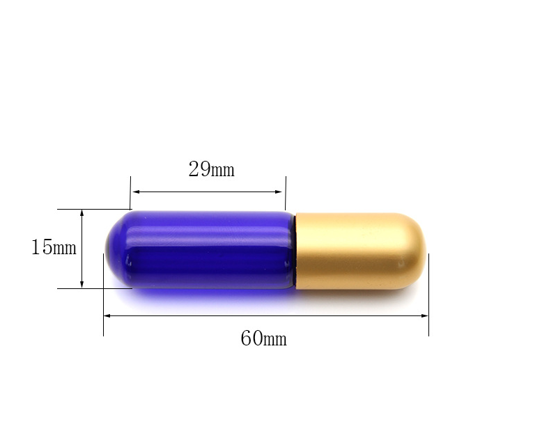 Glass Metal Roll On Bottle