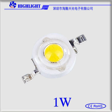 High Power 1Watt LED with Epistar/Bridglux Chip and High Lumens