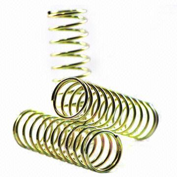 Conical/Color-plated Compression Springs, Special Spring Factory with 0.08 to 10mm Wire Diameter