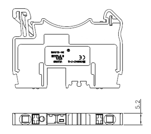 Push-in DIN Rail Multi-Conductor