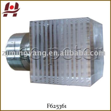 F625361 window plastic resin metal crystal finial curtain rod