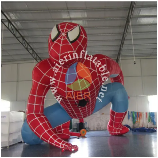 2016 Giant Advertising Inflatable Spiderman,Inflatable Flying Spiderman Replica