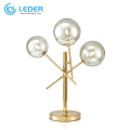 Lampes de table design dorées LEDER