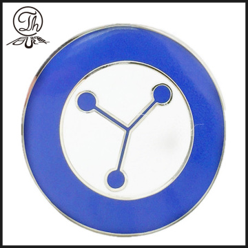 Round Geometry pin badge holder