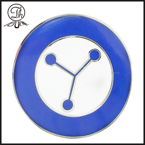Round Geometry pin badge holder