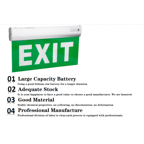 Using Convenient Exit Sign Emergency Light