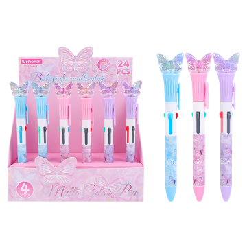 Weibo Wholesale Glowing Flashing Crystal Flash Pens: Custom Promotional Recycled Plastic Ballpoint Pens