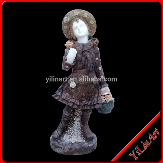 Marble Lovely Decoration Child Statue For Garden YL-R118