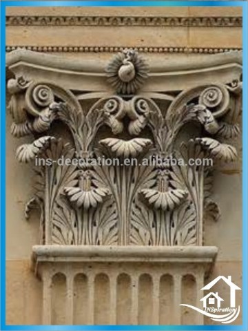 Art carved stone capitals