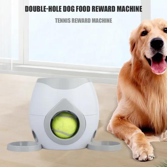 Dog Training Toy Automatic Pet Feeder Tennis Awards Machine Interactive Pet Ball Toys Food Reward Launcher Slow Feeder For Dogs