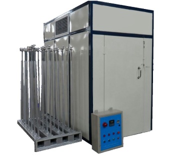 Hot air yarn drying machine