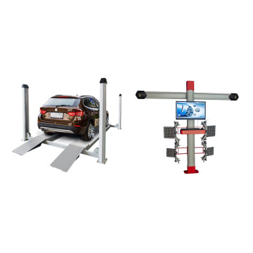 Harga pabrik mesin perataan roda 3D set penuh dengan lift