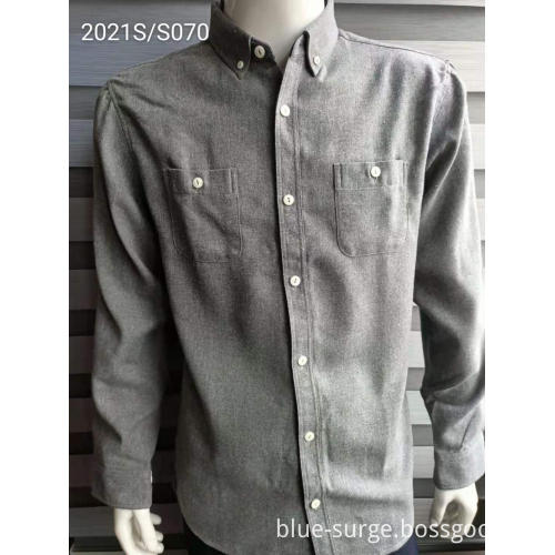 Baju Warna Solid Lelaki Baju Kelabu Bossgoo Com
