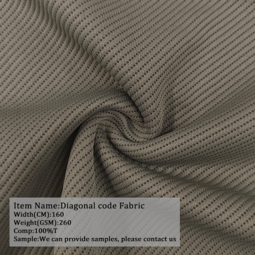 High Quality Comfortable Diagonal 260 GSM 100% Polyester Elastic Fashion Dress Fabric