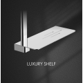 Brass Flat Design Shower Column with Luxury Shelf