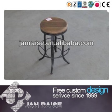 Hot sell iron stand wooden cushion bar stools OK-3027