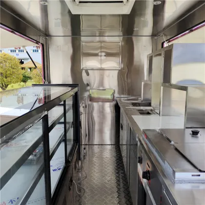 Mobile Kitchen Serving Fresh Salads and Snacks