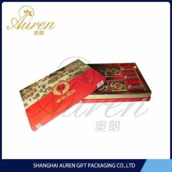 Decorative cardboard food packaging box for cookies