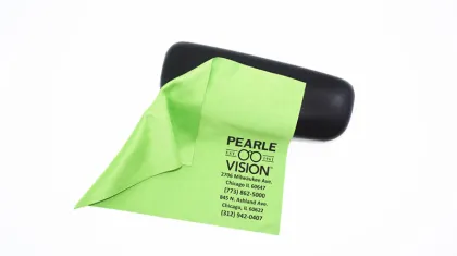 soft eyeglasses silk printed cleaning cloth